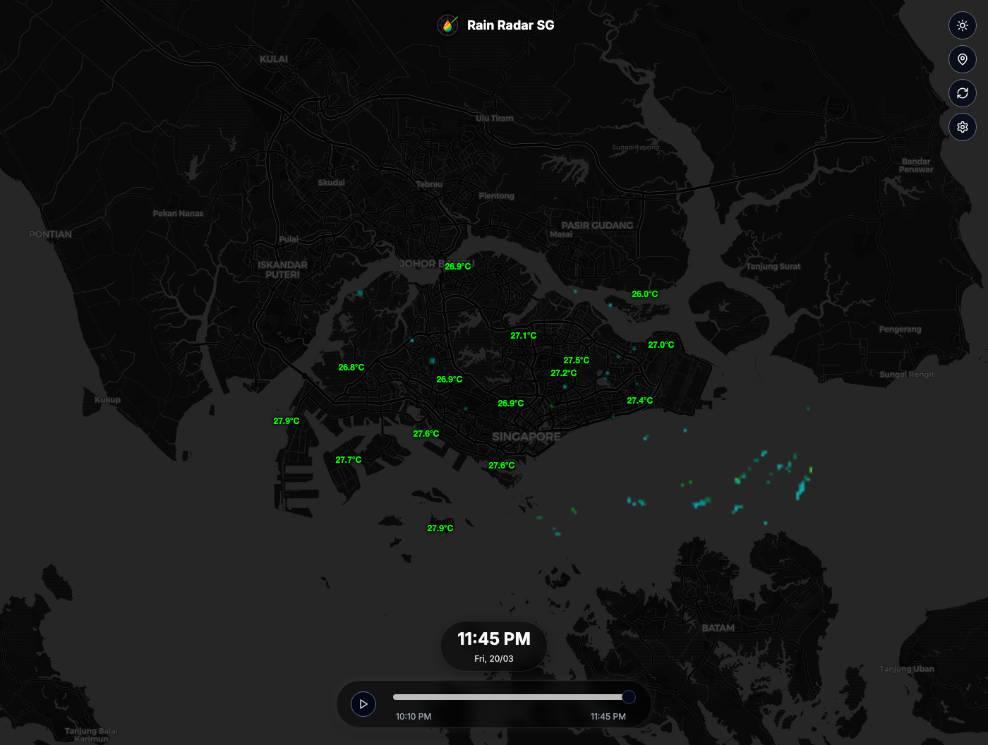 Screenshot of rain.davier.co