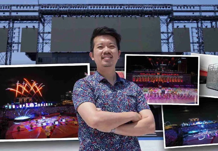 Davier Yoon working on the NDP 2024 multimedia production
