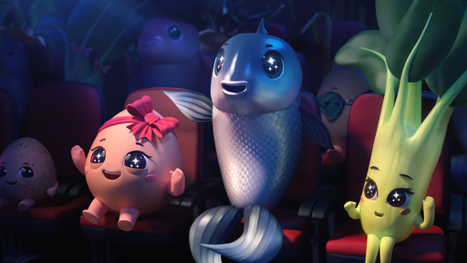 Animated cast from the Singapore Food Star Awards campaign